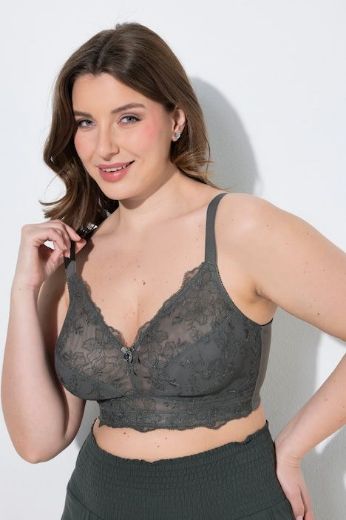 Plus size veliki brojevi Grudnjak bez žice s dodatkom ukrasne čipke za punije