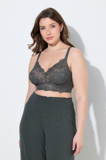 Plus size veliki brojevi Grudnjak bez žice s dodatkom ukrasne čipke za punije