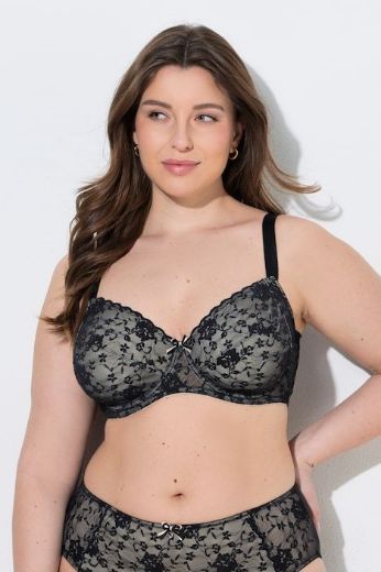 Plus size veliki brojevi Grudnjak s žicom s dodatkom ukrasne čipke za punije