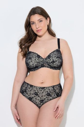 Plus size veliki brojevi Grudnjak s žicom s dodatkom ukrasne čipke za punije