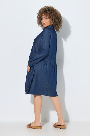Plus size veliki brojevi Haljina midi dugih rukava za punije