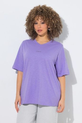 Plus size veliki brojevi Majica kratkih rukava V ovratnika za punije