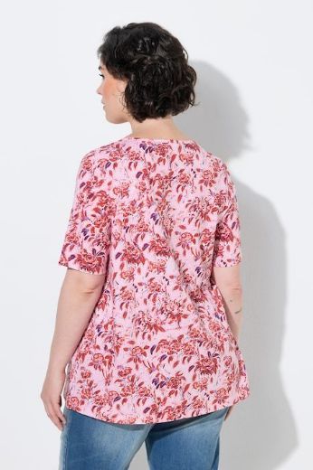 Plus size veliki brojevi Majica kratkih rukava V ovratnika za punije