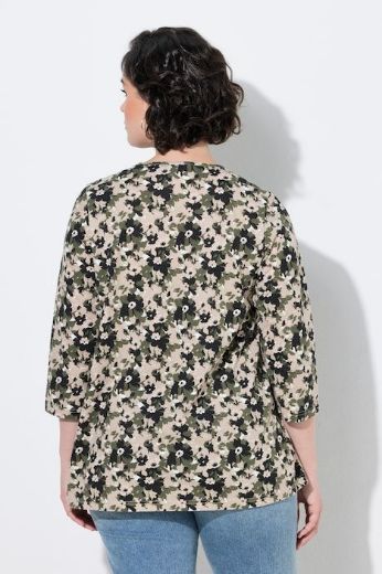 Plus size veliki brojevi Majica 3/4 rukava A kroja za punije