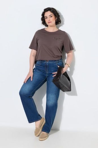 Plus size veliki brojevi Traperice ravnih nogavica za punije