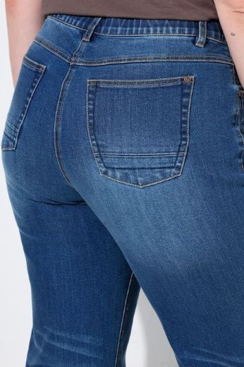 Plus size veliki brojevi Traperice ravnih nogavica za punije