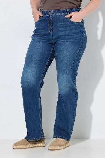 Plus size veliki brojevi Traperice ravnih nogavica za punije