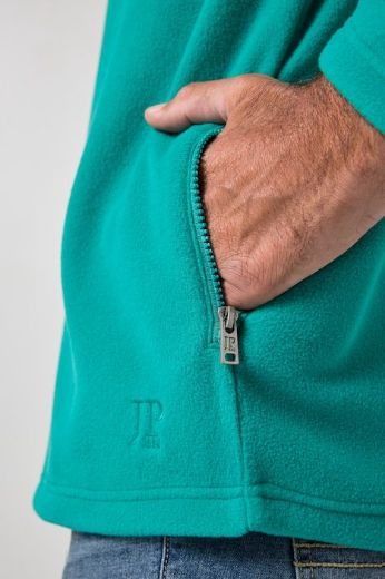 Plus size veliki brojevi Jakna od flisa povišenog ovratnika za punije