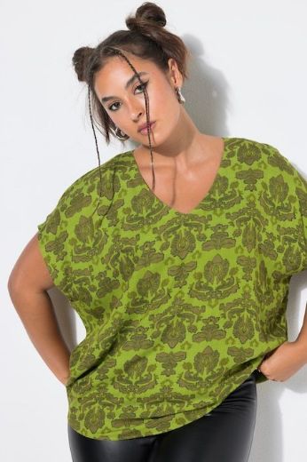 Plus size veliki brojevi Bluza kratkih rukava V ovratnika za punije
