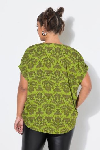 Plus size veliki brojevi Bluza kratkih rukava V ovratnika za punije