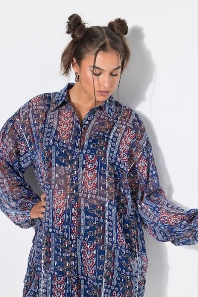 Veliki brojevi Bluza dugih rukava moda za punije