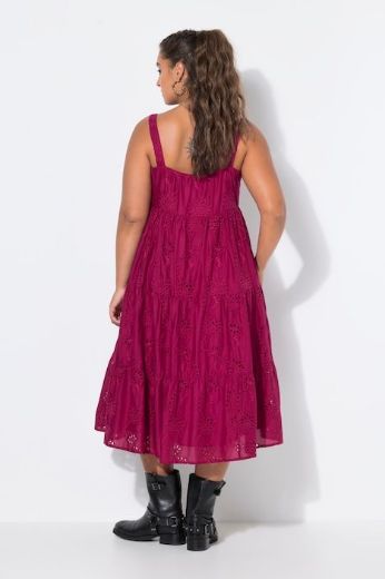 Plus size veliki brojevi Haljina midi bez rukava A kroja za punije