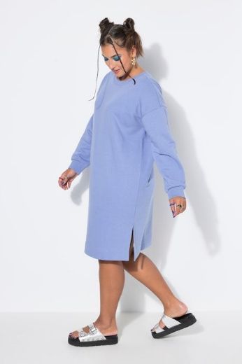Plus size veliki brojevi Haljina dugih rukava šireg kroja za punije
