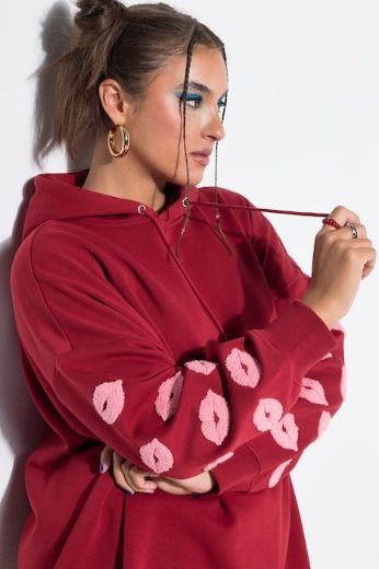 Plus size veliki brojevi Majica dugih rukava s kapuljačom za punije