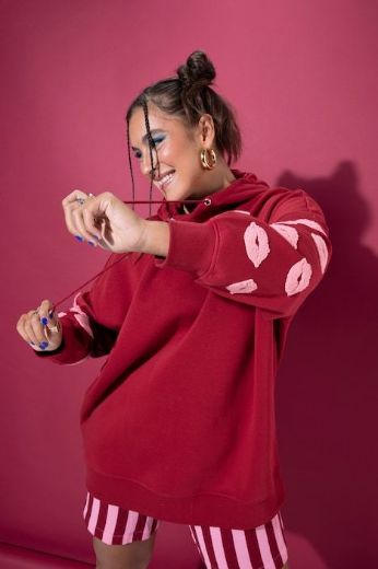 Plus size veliki brojevi Majica dugih rukava s kapuljačom za punije