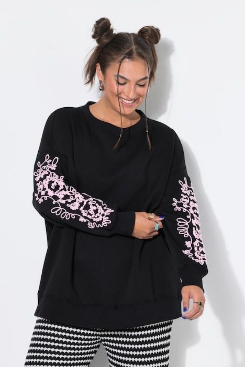 Plus size veliki brojevi Majica dugih rukava šireg kroja za punije