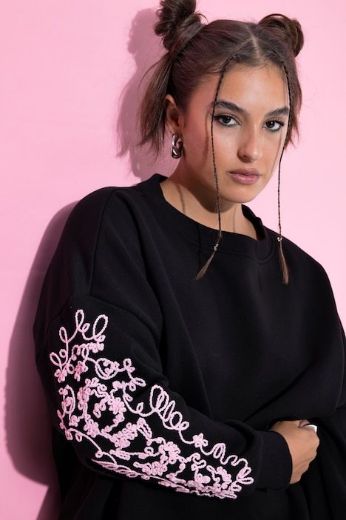 Plus size veliki brojevi Majica dugih rukava šireg kroja za punije