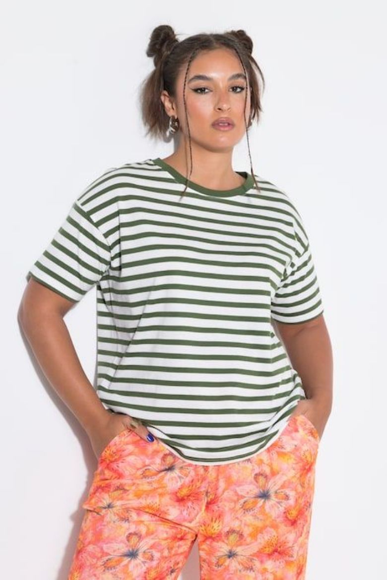 Plus size veliki brojevi Majica kratkih rukava šireg kroja za punije