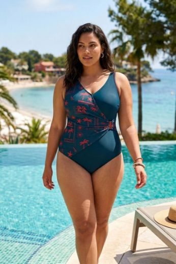 Plus size veliki brojevi Kupaći kostim jednodijelni za punije