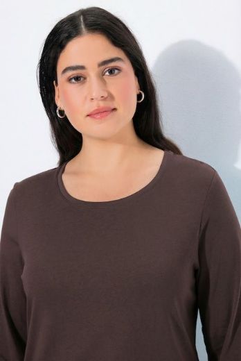 Plus size veliki brojevi Majica dugi rukavi okrugli izrez za punije