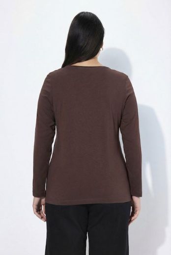 Plus size veliki brojevi Majica dugi rukavi okrugli izrez za punije
