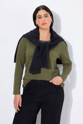Plus size veliki brojevi Majica dugi rukavi okrugli izrez za punije