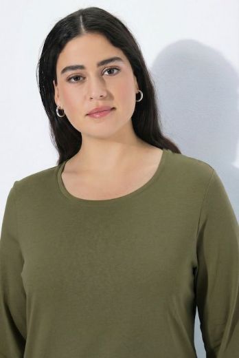 Plus size veliki brojevi Majica dugi rukavi okrugli izrez za punije