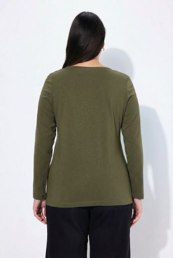Plus size veliki brojevi Majica dugi rukavi okrugli izrez za punije
