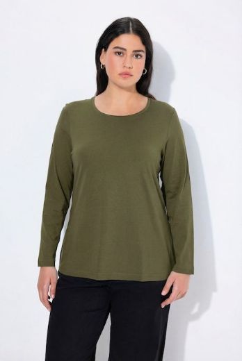 Plus size veliki brojevi Majica dugi rukavi okrugli izrez za punije