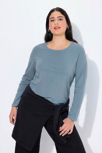 Plus size veliki brojevi Majica dugi rukavi okrugli izrez za punije