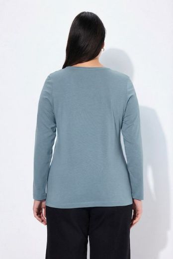 Plus size veliki brojevi Majica dugi rukavi okrugli izrez za punije