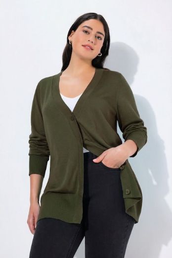 Plus size veliki brojevi Kardigan klasični V ovratnik za punije