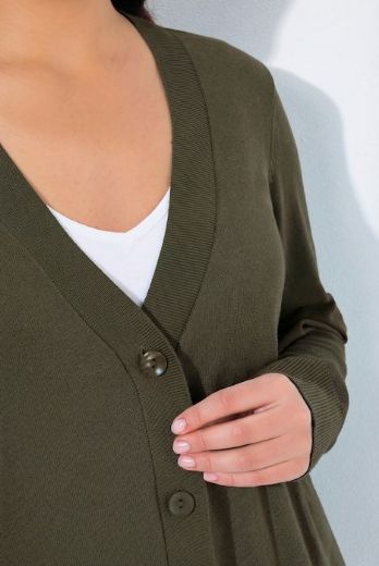 Plus size veliki brojevi Kardigan klasični V ovratnik za punije