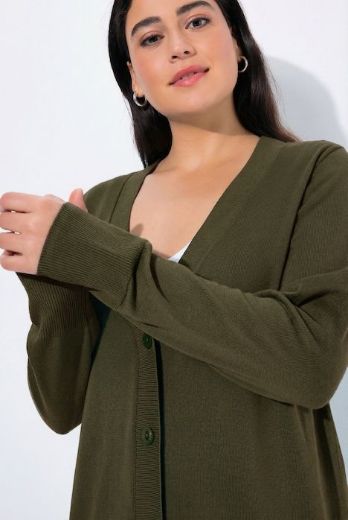 Plus size veliki brojevi Kardigan klasični V ovratnik za punije