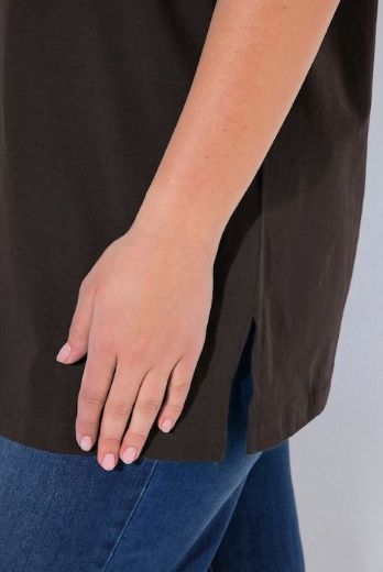 Plus size veliki brojevi Majica V izrez Basic za punije