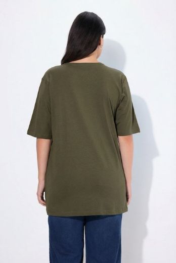 Plus size veliki brojevi Majica V izrez Basic za punije