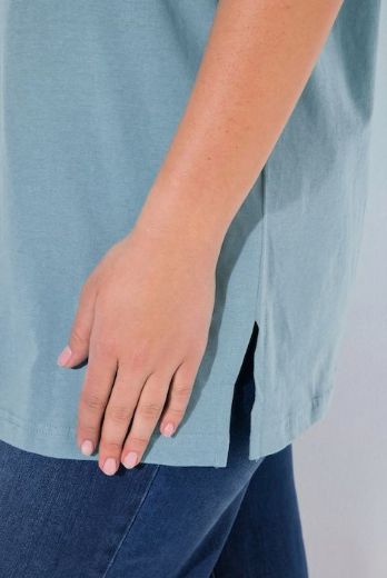 Plus size veliki brojevi Majica V izrez Basic za punije