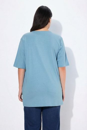 Plus size veliki brojevi Majica V izrez Basic za punije