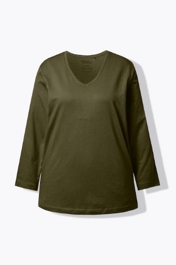 Plus size veliki brojevi Majica Basic dugi rukavi za punije
