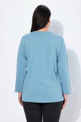 Plus size veliki brojevi Majica Basic dugi rukavi za punije