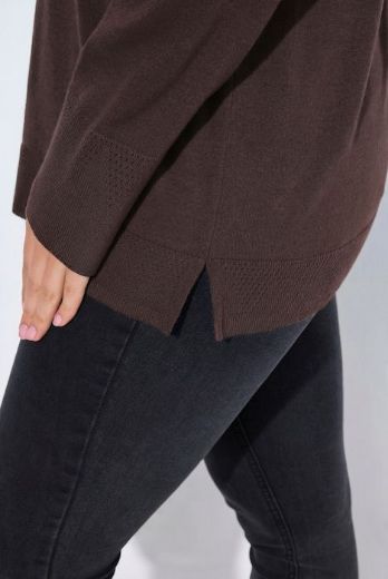 Plus size veliki brojevi Pulover s rol ovratnikom za punije