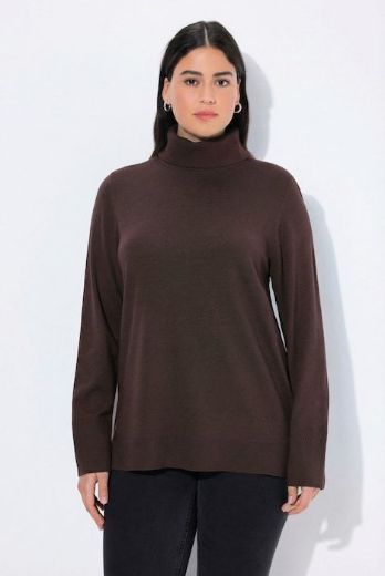 Plus size veliki brojevi Pulover s rol ovratnikom za punije
