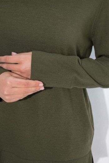 Plus size veliki brojevi Pulover s rol ovratnikom za punije