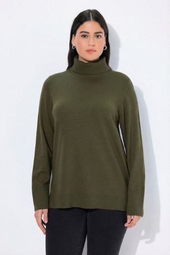 Plus size veliki brojevi Pulover s rol ovratnikom za punije