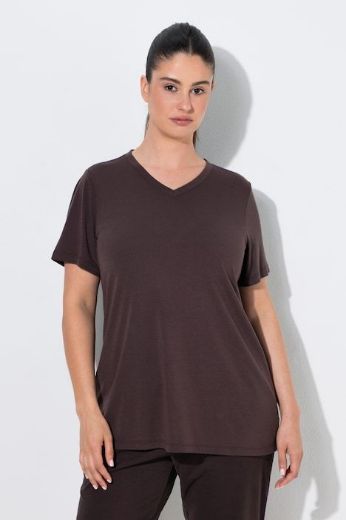 Plus size veliki brojevi Majica funkcionalna V ovratnik za punije