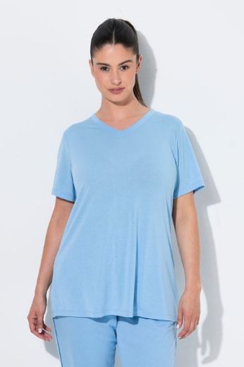 Plus size veliki brojevi Majica funkcionalna V ovratnik za punije