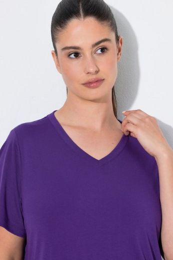 Plus size veliki brojevi Majica funkcionalna V ovratnik za punije