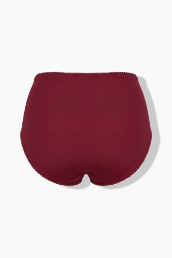 Plus size veliki brojevi Gaćice midi s cvjetnom čipkom za punije