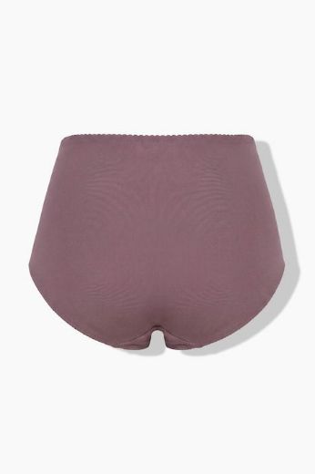 Plus size veliki brojevi Gaćice maxi s dekorativnom čipkom za punije