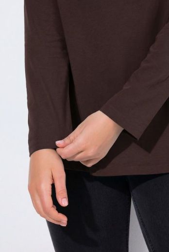 Plus size veliki brojevi Majica dugih rukava V ovratnika za punije